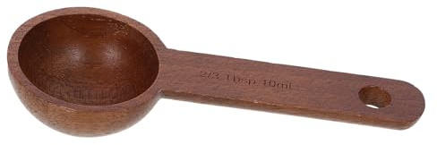 Ipetboom Cuillère Doseuse en Noyer Noir Multifonction pour Grains de Café Sucre Thé et Épices Facile à Nettoyer