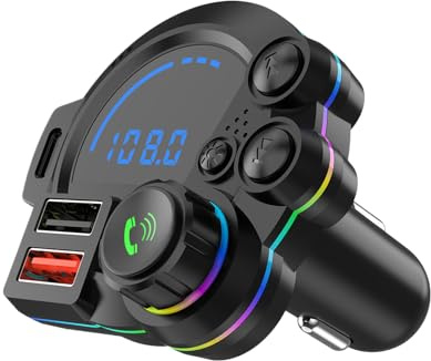 Modulatore FM senza fili – Adattatore per lettore audio USB, trasmettitore radio con connettività, dispositivo compatto per la trasmissione di musica durante le