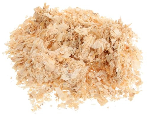 ABOOFAN Copeaux de Bois pour Litière Hamster Absorbant Odeurs, 500g, Naturel Poussière, pour Nidification et Creusage des Petits Animaux