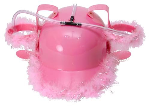Casco para beber, diseño Pink Feather , Modelos/colores Surtidos, 1 Unidad