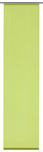 Gardinia Flächenvorhang, Schiebegardine, Blickdicht, Vorhang/Gardine, Stoff Entry, Grün, 60 x 245 cm (BxH), 1 Stück