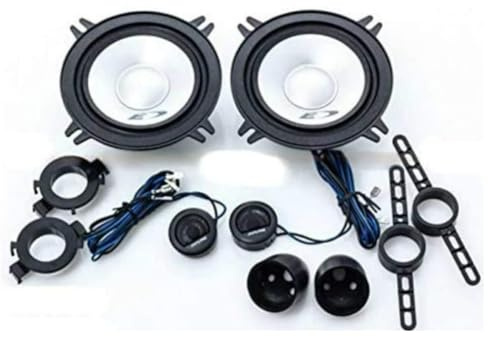 1 Kit 2 Voies Alpine SXE-1350S 13,00 cm 130 mm Haut-parleurs Gris 5 40 Watts rms 250 Watts Max impédance 4 ohms Voiture, par Paire