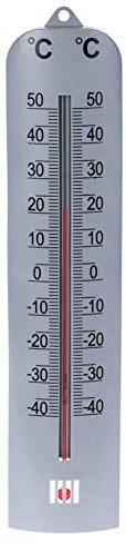 Fensterthermometer Außenthermometer Innenthermometer analog zur Wandmontage 27,5x6 cm