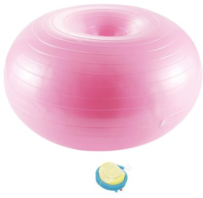 BESPORTBLE Mini-Donuts Gleichgewichtstraining Pilates Yoga Schweizer Fitnessball Gymnastikball Yoga-Hilfsball Gymnastikball Balanceball Pilates-Ball Sportbekleidung Rosa