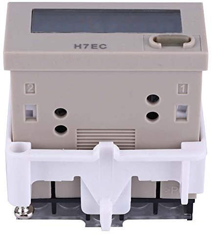 H7Ec 8X6X5 H7Ec N sans tension d'entrée Compteur électrique numérique avec compteur d'impulsions 8 LCD 120 V H7Ec WBTY