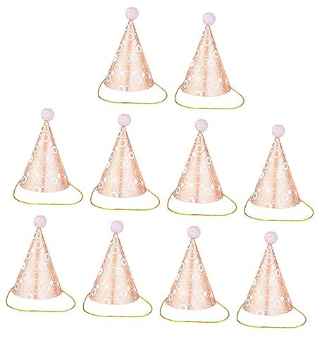 BESTonZON Partyhüte Mit Pailletten – 10er-set – Geburtstagskappe Aus Papier Für Erwachsene Und Kinder – Lustig Bezaubernd Und Einfach Zu Tragen