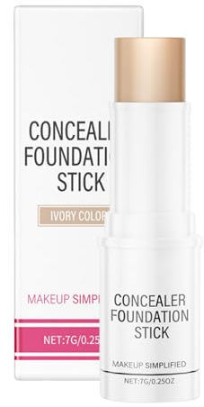 WJnflQN Lápiz cosmético de 7 g de opacidad, base de camuflaje facial no grasosa, para reuniones, vacaciones, bodas, desplazamientos, oficina, gimnasio, viajes, al aire libre, día a día, fiesta