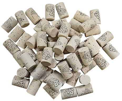 200 pieza Vino Corcho, corcho, prensado, 38 x 23,5 mm, Press corcho, Micro Gránulos, muy fina
