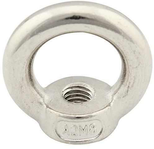 Ringmuttern (gegossen und poliert) - M8 - (25 Stück) - ähnl. DIN 582 - aus rostfreiem Edelstahl A2 (V2A) - Ösenmuttern SC582 | SC-Normteile®