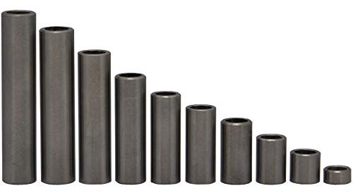OPIOL QUALITY® Distanzhülsen M6/M7 (Ø Innen: 7 mm; Ø Außen: 10 mm; Länge: 45 mm) aus Edelstahl A2, Rohr geschweißt (20 Stück) Madenschrauben Abstandshülsen Distanzbuchsen Aluhülse Abstandsbuchsen
