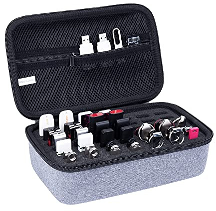 Aenllosi Hülle für USB Flash Drive Speicherkartenhalter Aufbewahrung | Netztasche für Kabel und Zubehör, Wasserabweisende Oberfläche für zusätzlichen Schutz, Nur Hülle ohne Gerät und Zubehör