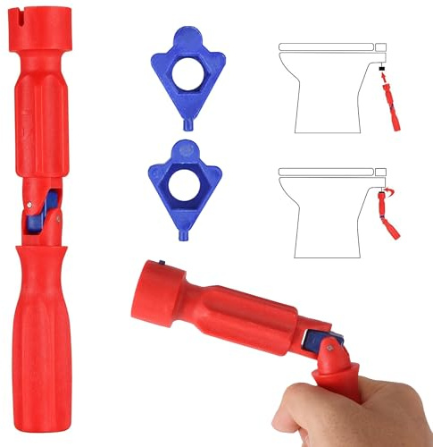 Grasslandy Montageschlüssel Für Wc-Sitz, Universeller Wc-Sitz-Installationsschlüssel Toilettensitz-Reparaturschlüssel Standhahnmutterschlüssel Spülenschlüssel Waschbecken Installer Tools 10/13/17 mm