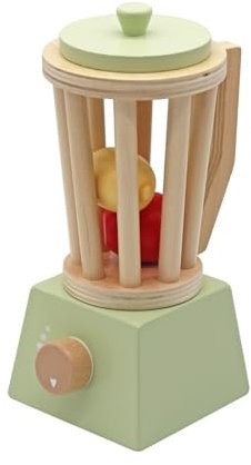 HYGRAD Wooden Kids Toys Play Set Juicer Kitchen Blender Kitchen Accessories Role Play With Accessories For Ages 3+ (Food Blender)