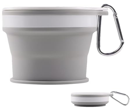 Générique Gobelet pliable en silicone, gobelets pliables pour voyage,Tasse pliable portable réutilisable en silicone - Tasse de Camping, gobelet extensible anti-fuite pour la randonnée et le Camping