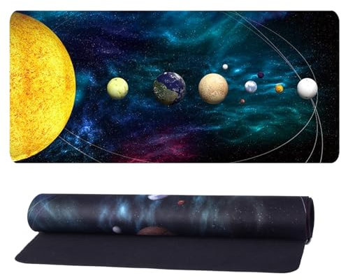 UBERMing Schreibtischunterlage 90 x 40 cm, PC Unterlage Schreibtisch XXL Schreibtischauflage Schreibunterlage Schreibtischmatte, Multifunktionales Office Mauspad Rutschfeste Tischunterlage