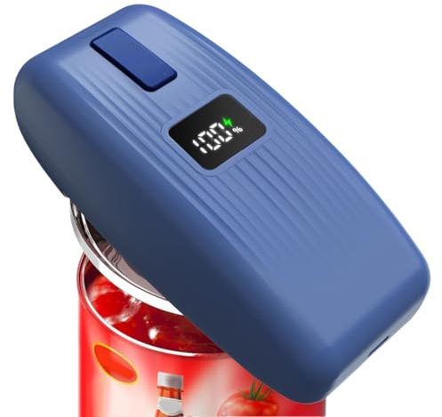 Elektrischer Dosenöffner - USB wiederaufladbar mit LED-Display, glatter Rand & Auto-Stop, One-Touch-Freisprecheinrichtung, automatischer Dosenöffner für Senioren & Arthritis, funktioniert auf allen