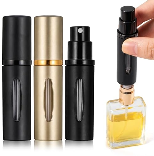 HJZHII 5ml Parfümzerstäuber Nachfüllbar, 2 Stück Parfum Zerstäuber Reisen