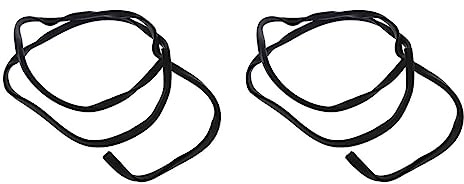 Wswqop 2X Protezioni per Pagaia per Stand Up Paddling, Protezione del Bordo della Pagaia, Colore Nero