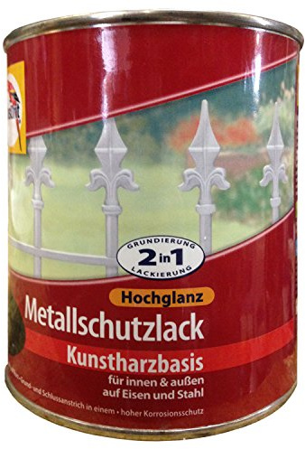 GlasuritMetallschutzlack Hochglanz - 0,75L (Weiß)