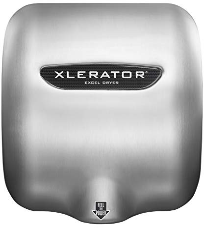 XLERATOR XL-SB Automatic High Speed Hand Dryer with Brushed Stainless Steel Cover, 12.5 A, 110/120 V