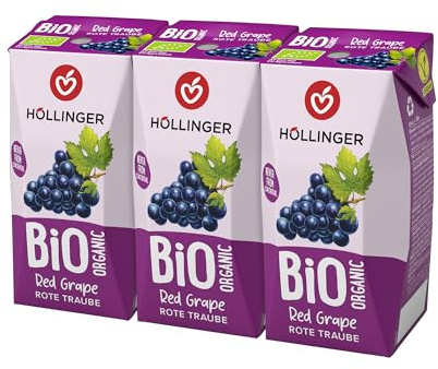 Höllinger Organic Red Grape Juice 200ML x 24