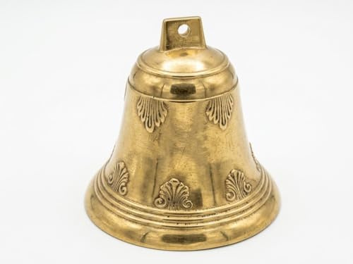 Glocke zum Aufhängen aus Messing glänzend Durchmesser 11,5 cm