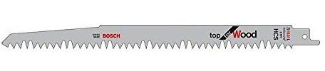 Bosch S1531L Sabre Saw Blades for Cutting Wood & Mixed Material - Pack of 2