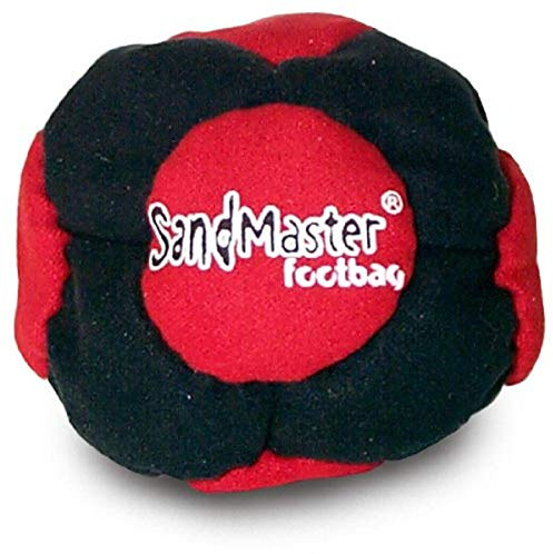 World Footbag SandMaster Hacky Sack Fotväska, Röd/Svart