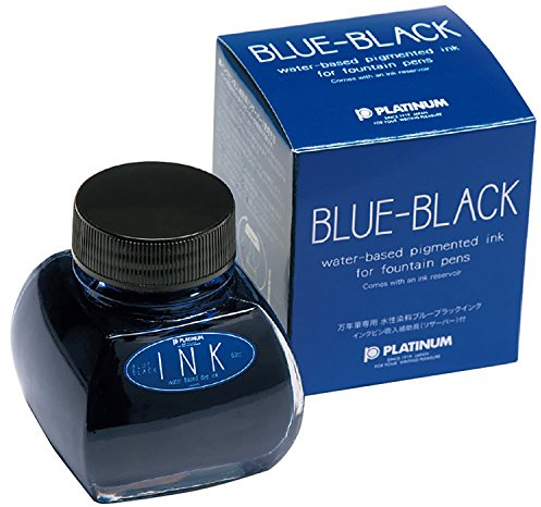 PLATINUM Fountain Pen Ink Bottle 60ml Blue Black INK-1200#3