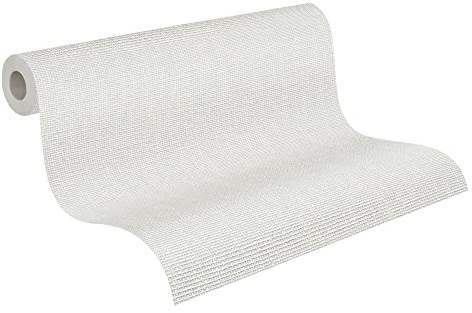 A.S. Création Papier peint non tissé Meisterintissé 2020-10,05m x 0,53m - Blanc - Peut être peint - Fabriqué en Allemagne