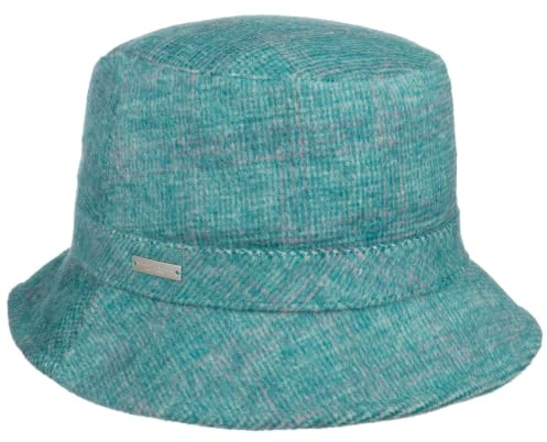 Seeberger Check Bucket Damenhut Fischerhut Wollhut Stoffhut Damen - mit Futter, Futter Winter Herbst-Winter
