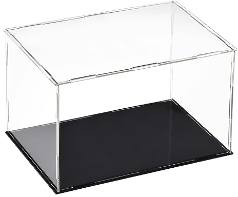 sourcing map Acryl Klar Vitrine Box Staubdichter Schutz Würfel 30x20x20cm | Sammlerstück Ausstellungsbox