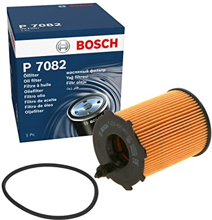 Bosch P7082 Filtre à Huile Automobile - Sépare la Suie et les Particules Métalliques de l'Huile Moteur, Lubrification Fiable du Moteur