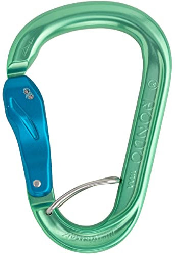 AustriAlpin HMS Rondo Alu Slide-Autolock Selfie Karabiner, grün
