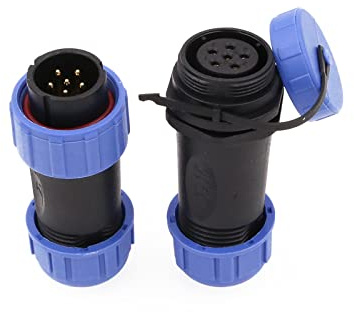 ZBLZGP HE21 Connettore circolare a 6 poli con filettatura impermeabile IP68 per applicazioni aerospaziali, con connettore maschio e femmina per cavi in linea