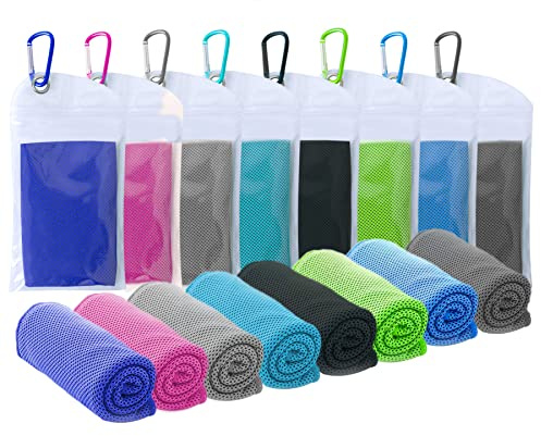 SZELAM Kühlendes Handtuch,EIS-Handtuch,Atmungsaktives,kühles Handtuch,Mikrofaser-Handtuch für Yoga, Fitnessstudio,Training,Sport,Fitness,Laufen,Camping,Wandern