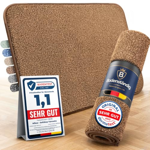 Mibao Fußmatte innen - flauschig & saugstark - Schmutzfangmatte | Soft Step 2.0 - Fussmatte innen 90x150cm - dichter weicher Flor - perfekt für Flur, Eingang und Haustür