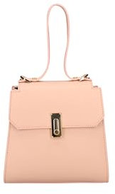 Viola Castellani Borsa a Mano Pelle Genuina Italiana Elegante Versatile Lilla 20x18x10