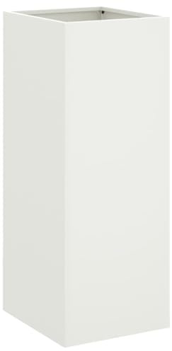 vidaXL Jardinera Acero Blanco 32x29x75 cm