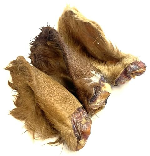 Maltbys' Stores 10x Cows Ears with Hair (Fur) 100% Beef Natural Dog Treats Chews [LODC]