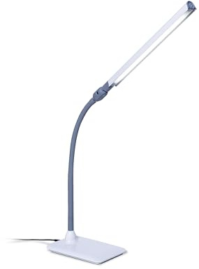 Daylight UnoPro™ LED Tischlampe – 6000K, 1150 Lux, 4 Helligkeitsstufen, Blendschutzschirm, Flexibler Arm, Schwenkkopf, Tageslicht-Schreibtischleuchte für Nähen, Lesen & Basteln, Weiß