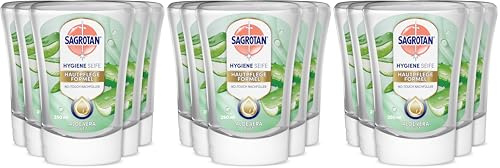 Sagrotan No-Touch Nachfüller Aloe Vera – Für den automatischen Seifenspender – 5 x 250 ml Handseife (Packung mit 3)