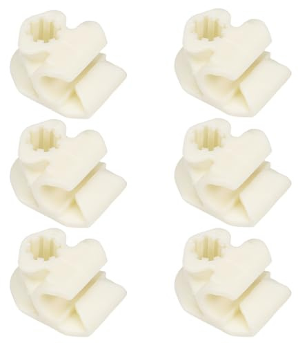 Anlseiod 6x Bremsschlauch Clips für VW Golf 2 Golf 3 Golf 4 Polo Sagitar Magotan T.iguan J.etta und Audi Bremsleitung Halter Bremsleitungshalter Weiß