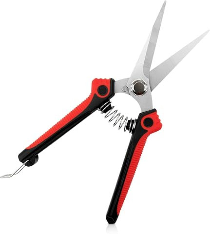 Professional Garden Secateurs and Pruning Shears - 8-inch Scissors for Flowers, Fruit, Hedge, Bouquet and Plants