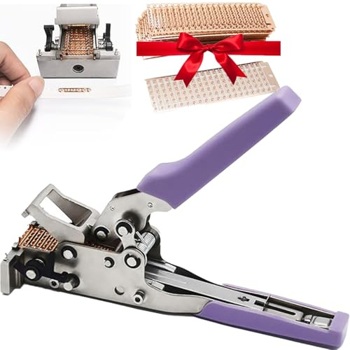 WUCIOA SMT-Spleißzange, Spleißwerkzeug für SMT-Rollenband mit 500 Stück Spleißkupferschnallen, Edelstahl-Hardware-Werkzeuge, effiziente SMD-Spleißzange, SMT-Scherenwerkzeug