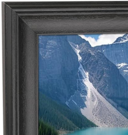 14x31 Picture Frame Black Solid Wood Panoramic Photo Frame 14x31 inch Painting Frame Poster Frame(S23B1431)
