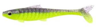 ZECK Gummifisch - Baby Rippler | 14 cm - Purple Chartreuse