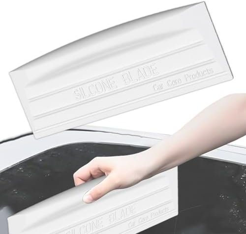 JIEBWCHA Rasqueta de Silicona, rasqueta para Ventanas de Coche, Herramienta de Limpieza Flexible y antiarañazos, para Espejo de de Agua, Lavado de Coche, Coche de Lavado de Interiores