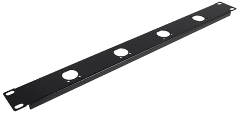 BESPORTBLE Audio Patch Panel Xlr Panel Mount for Home Office for Wire Management and Secure Mounting Cable Organizer Storage