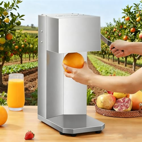 QianCruxtacy Presse-Agrumes électrique Professionnel en Acier Inoxydable, Extraction du jus en 3 Secondes, Facile à Nettoyer, Parfait pour Les Grenades, Citrons Verts Et Oranges